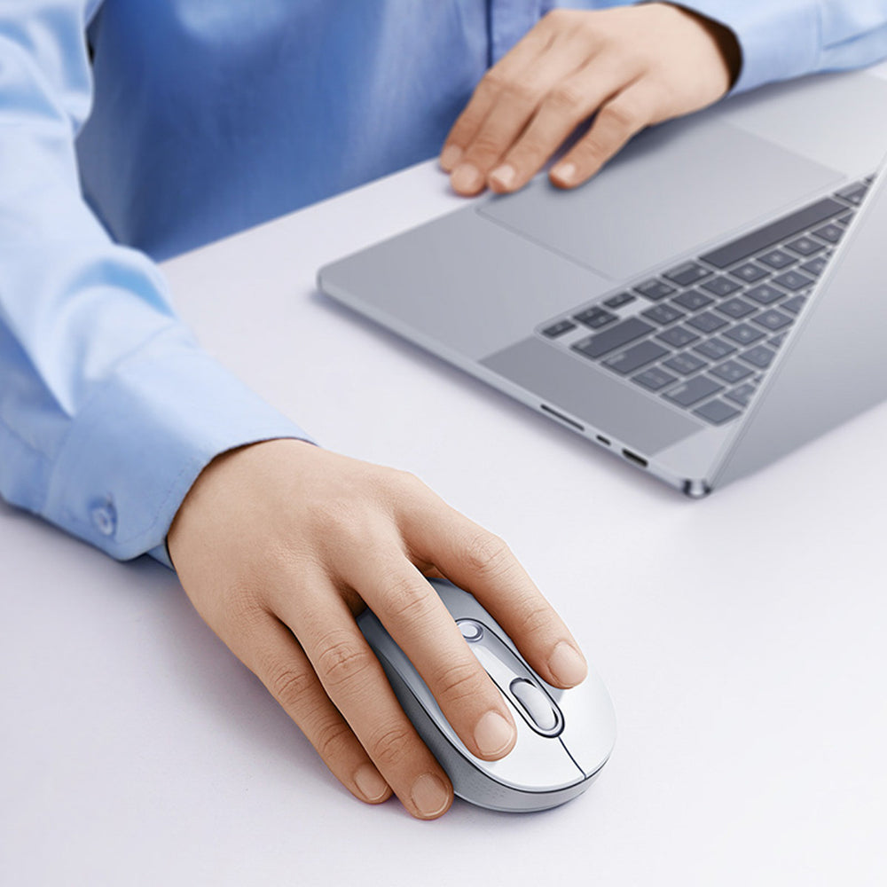 Baseus F02 Wireless Ergonomic Bluetooth Mouse - White