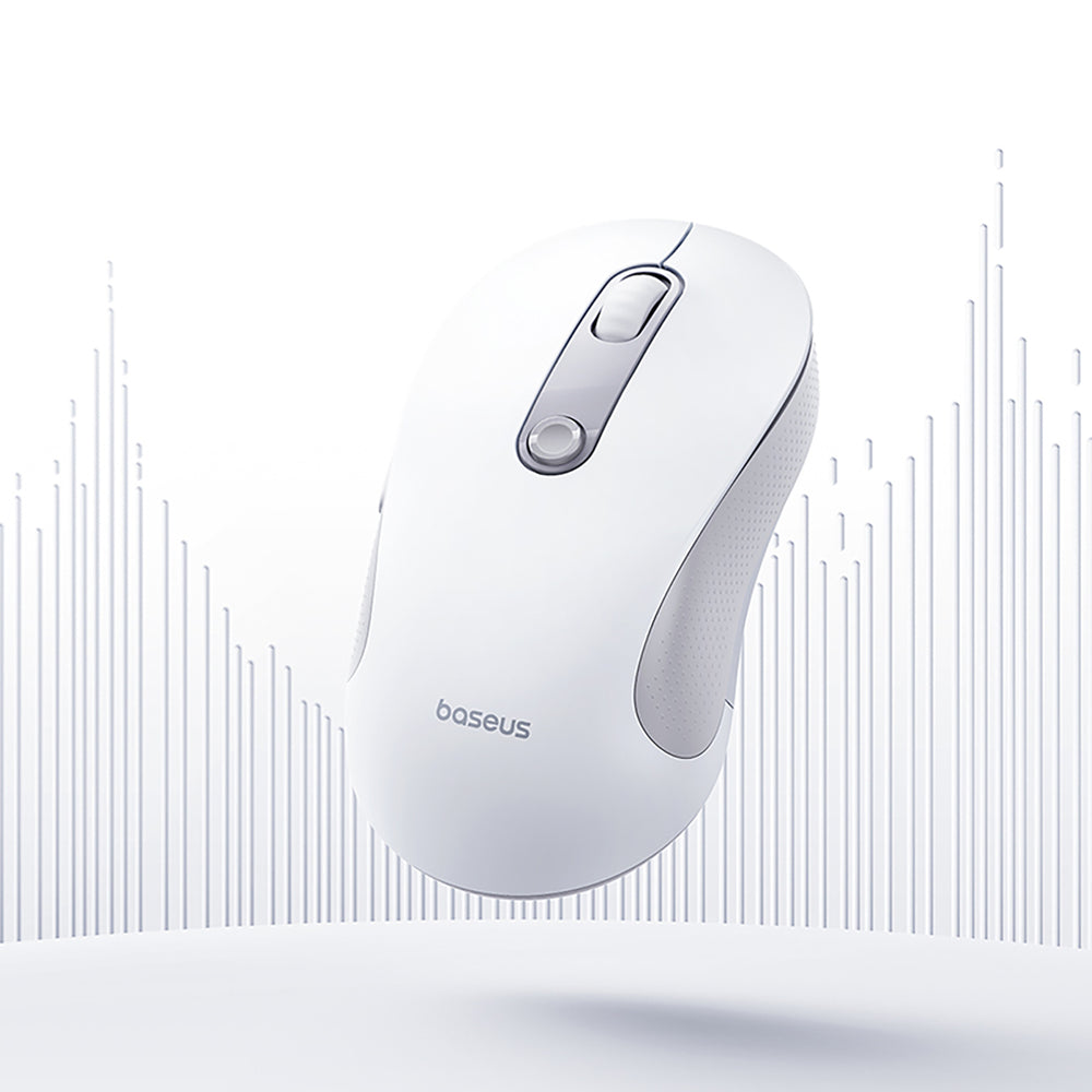 Baseus F02 Ergonomic Wireless Mouse USB 2.4GHz - White