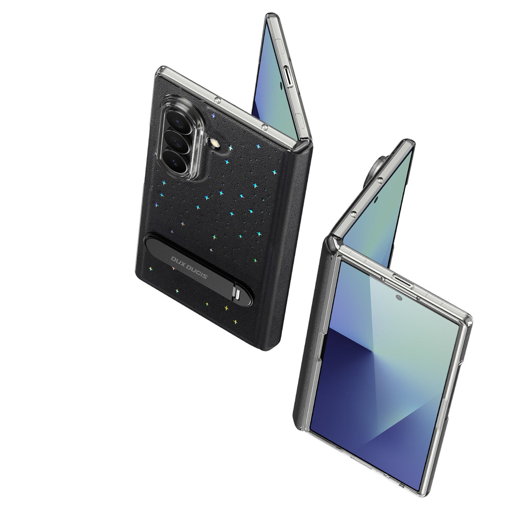 Dux Ducis Stex Case til Samsung Galaxy Z Fold 7 med 360° Stand - sort