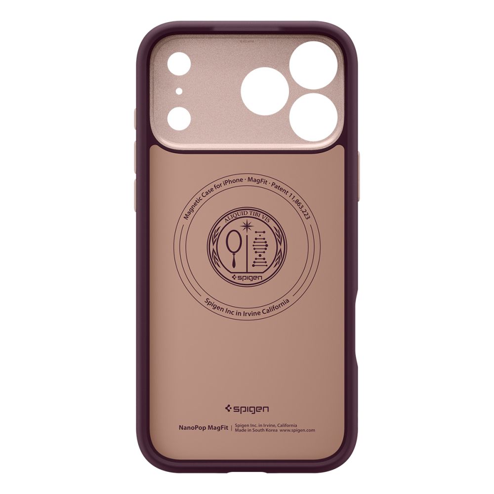 Spigen Nano Pop Mag MagSafe Case til iPhone 17 Pro Max - Burgundy