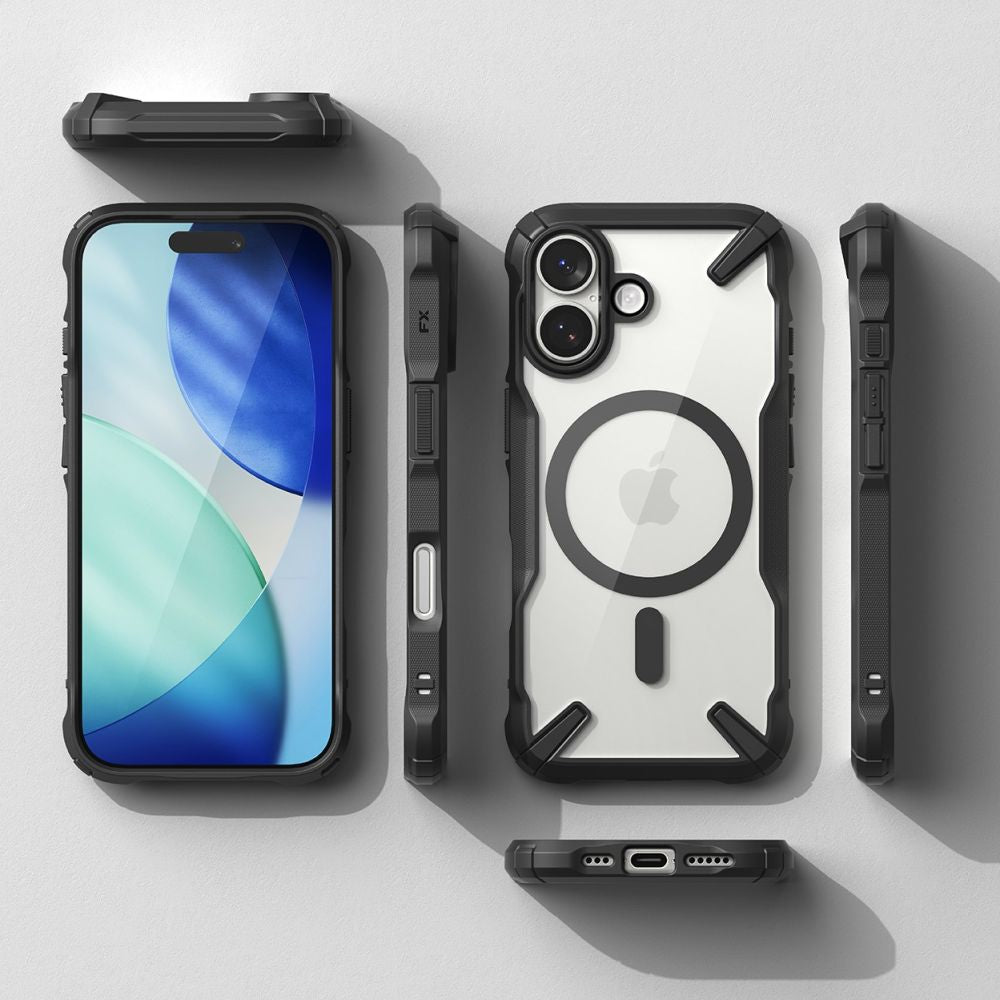 Ringke Fusion X Magnetisk MagSafe Case til iPhone 17 - sort