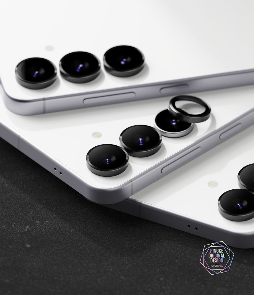 Ringke Camera Frame Protector 2-pack til Samsung Galaxy S25 FE - sort