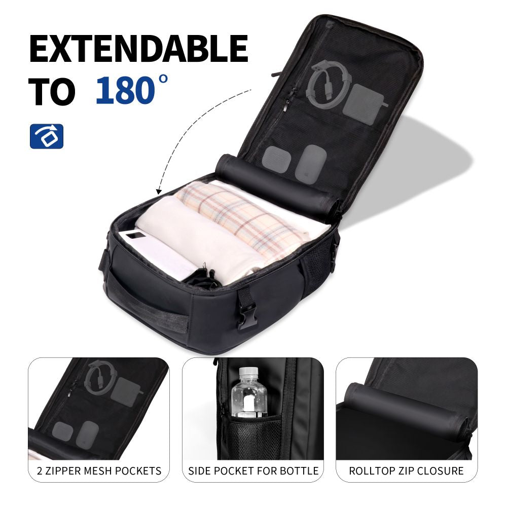 Tech-Protect Defender S50 rygsæk til Ryanair & Wizzar, 20L Laptop - sort