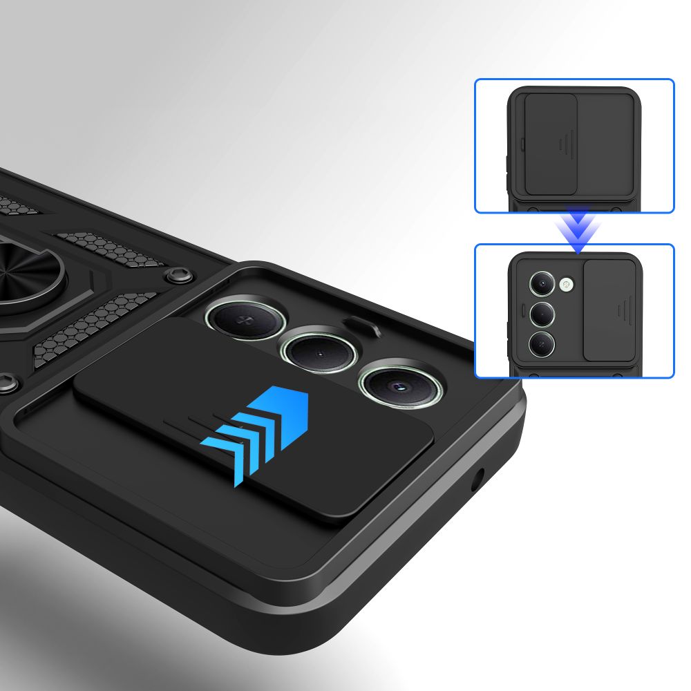 Tech-Protect CamShield Pro Case til Xiaomi Redmi 15 4G / 5G - sort