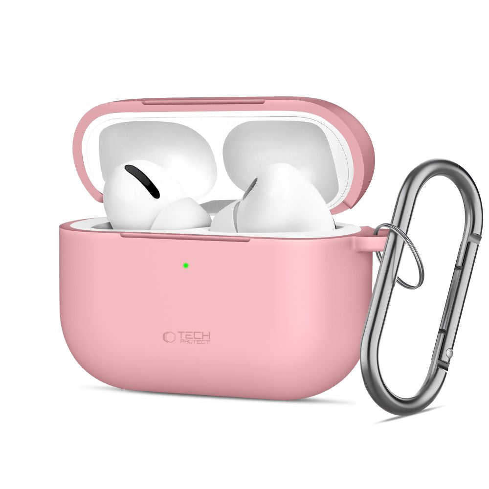 Tech-Protect Silicone Hook Case til AirPods Pro - Pink