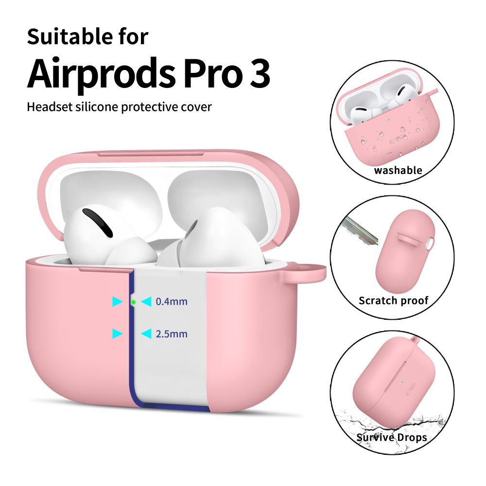 Tech-Protect Silicone Hook Case til AirPods Pro - Pink