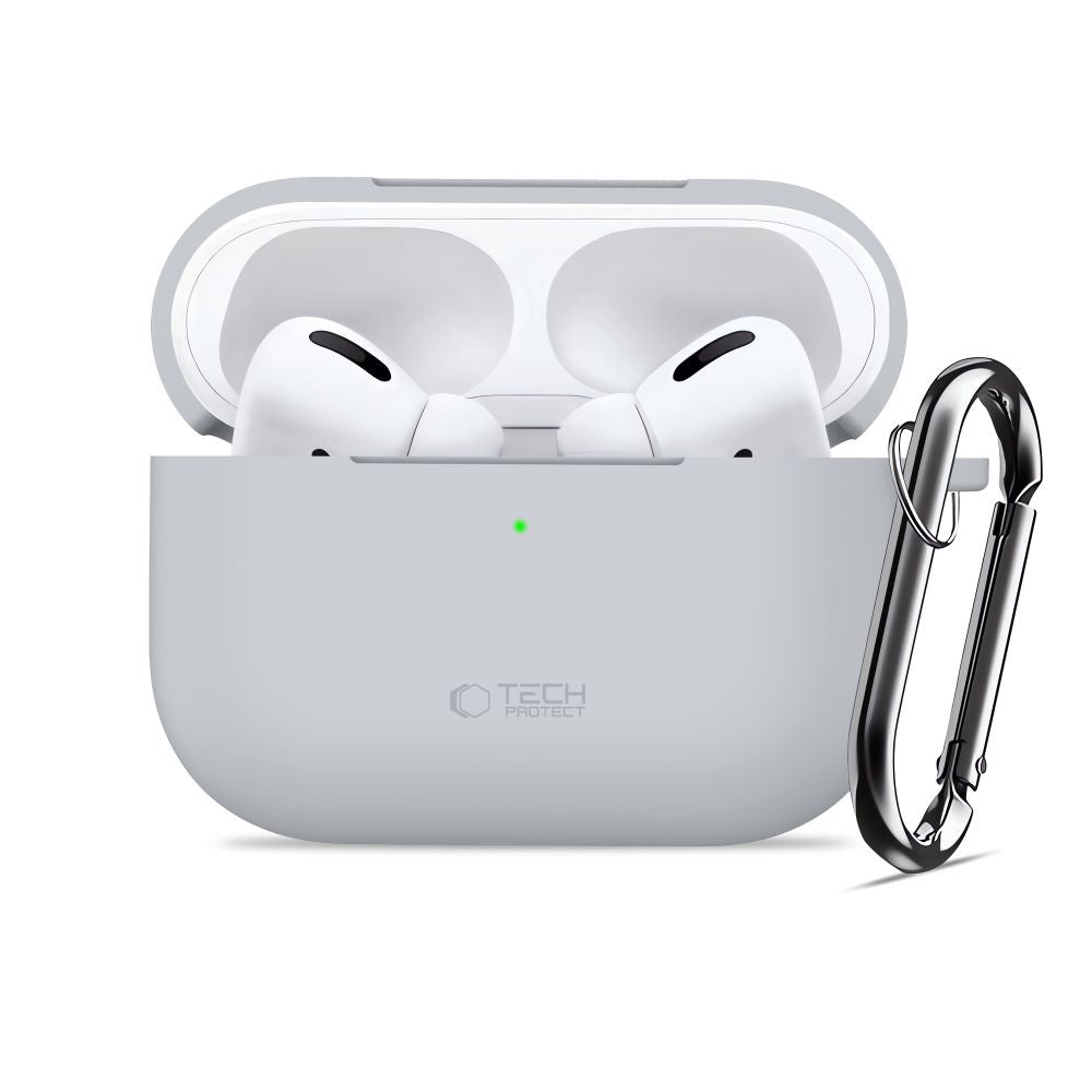 Tech-Protect Silicone Hook Case til AirPods Pro - Grå