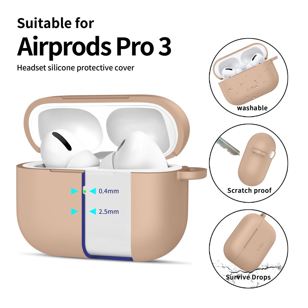 Tech-Protect Silicone Hook Case til AirPods Pro - Beige