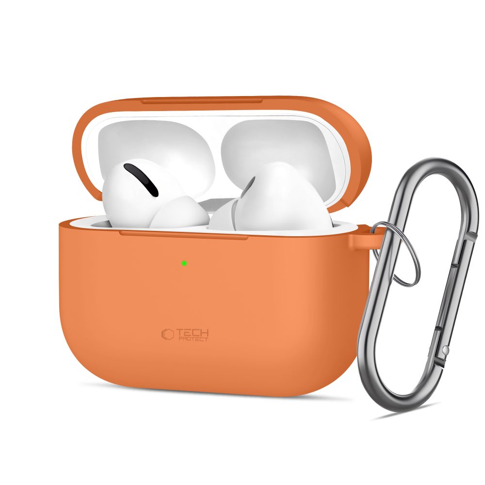 Tech-Protect Silicone Hook-kasse til AirPods Pro - orange