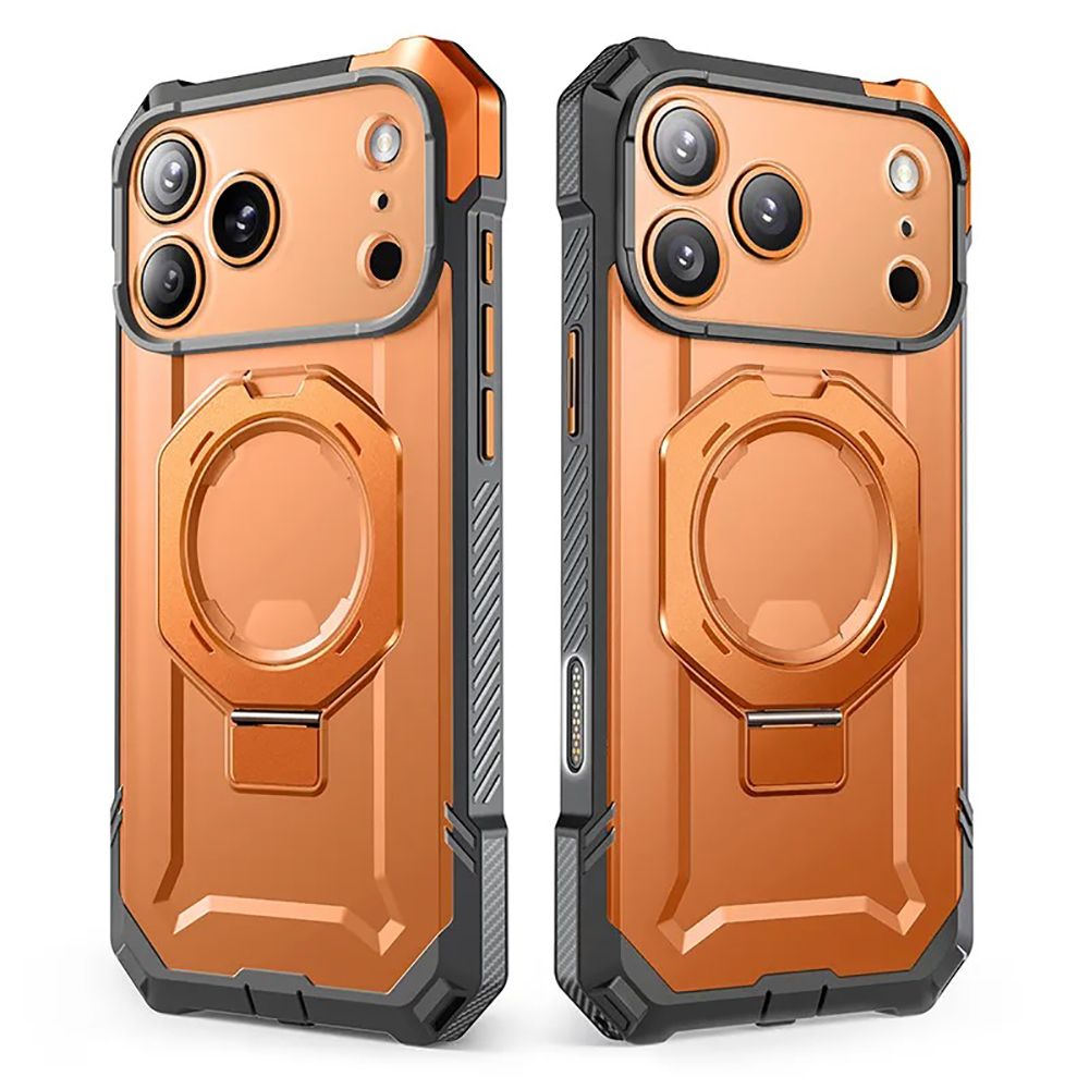 Supcase UB Grip Mag MagSafe Case til iPhone 17 Pro Max - orange-grå