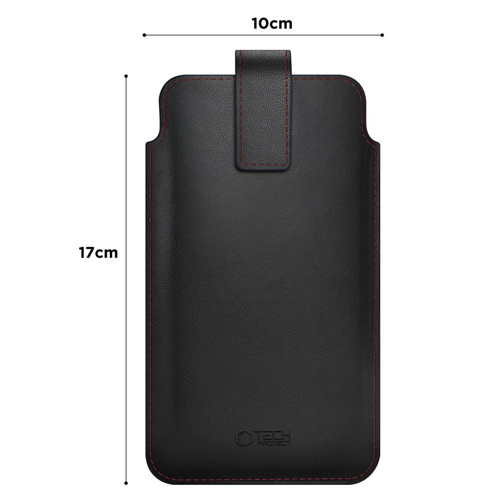 Tech-Protect SM65 case til 6.0-6.9" smartphones - sort og rød
