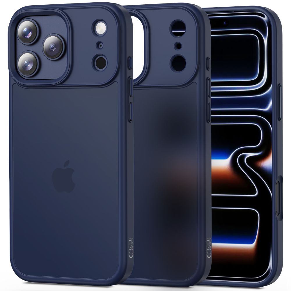 Tech-Protect MagMat Case til iPhone 17 Pro - Matte Navy Blue