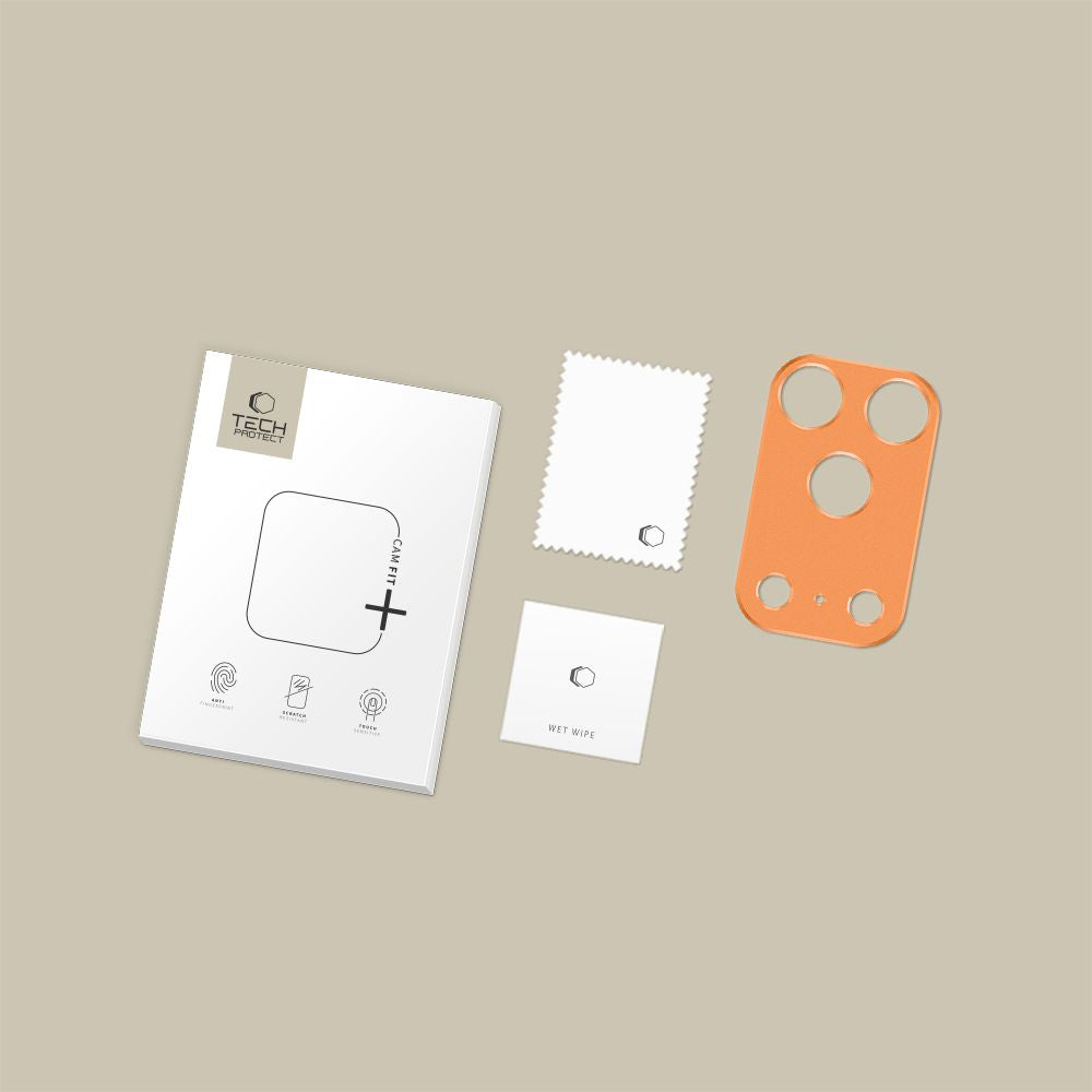 Tech-Protect Camalloy Fit+ Kamera Cover til iPhone 17 Pro Max - Orange