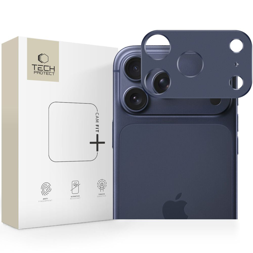 Tech-Protect Camalloy Fit+ Kamera Cover til iPhone 17 Pro Max - Navy Blue