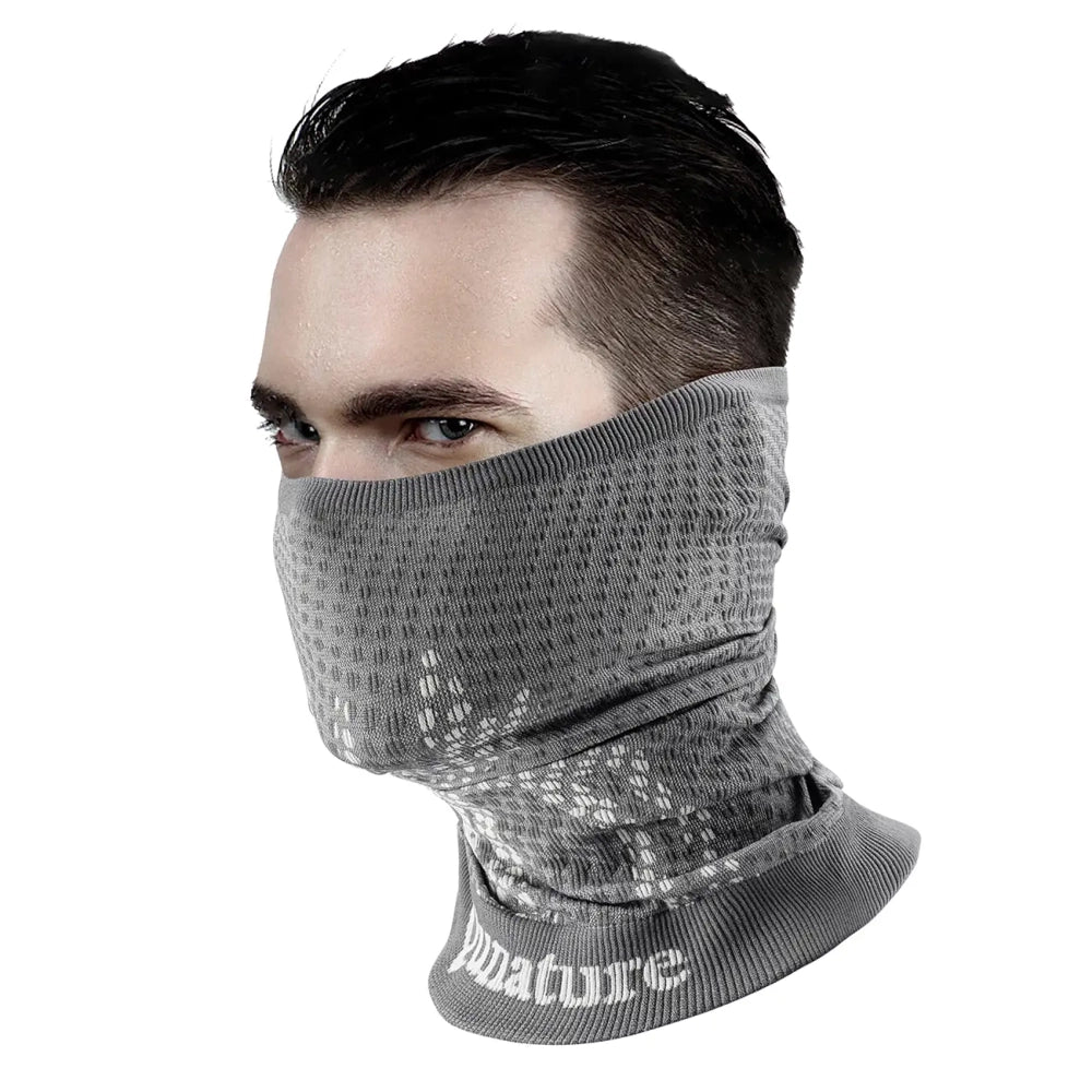 Qunature 11230014001 skisørklæde, sportsbandana, universel størrelse - grå