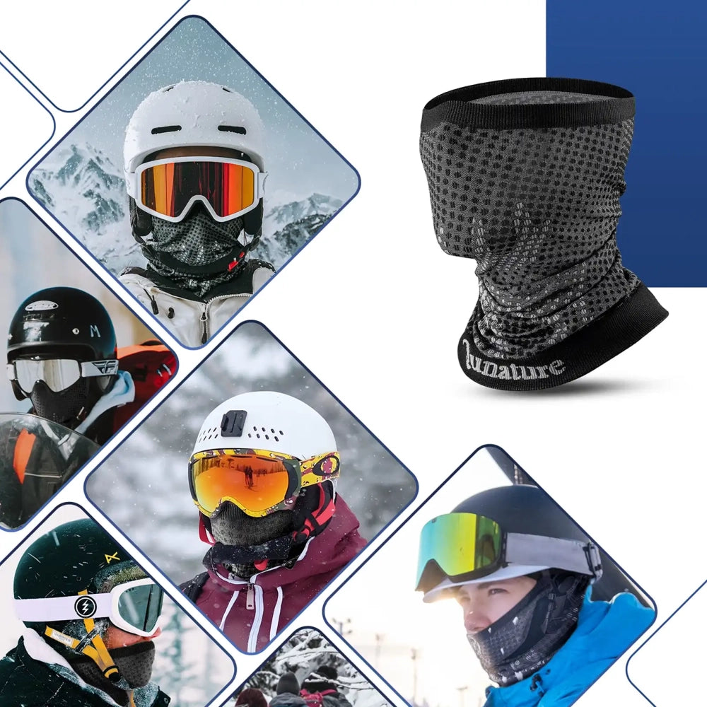 Qunature 11230014002 skisørklæde, sportsbandana, universel størrelse - sort