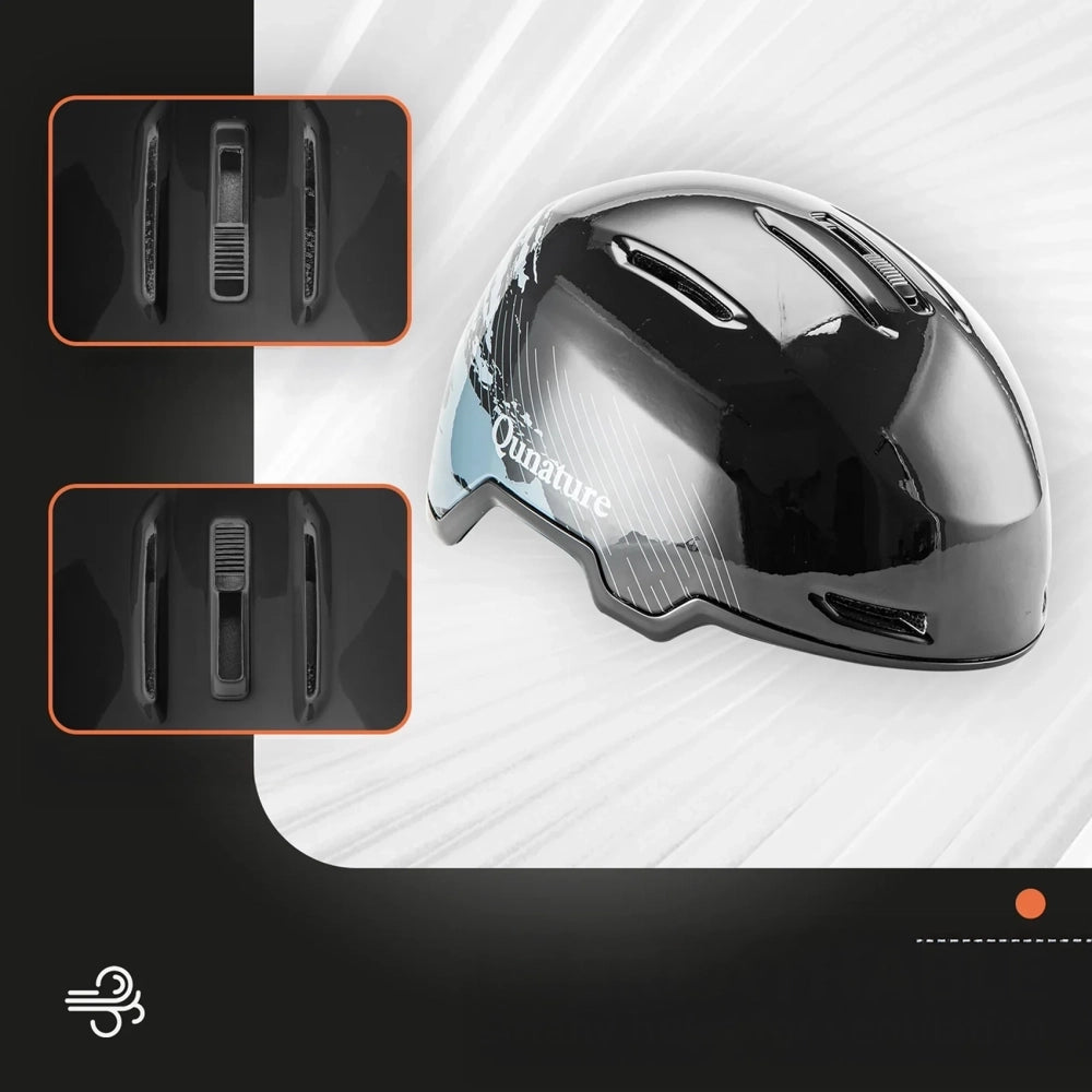 Qunature 10130003003 Skihjelm med øremasker til snowboard, størrelse L - sort