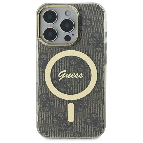 Guess IML 4G MagSafe Case til iPhone 16 Pro Max - Brunt