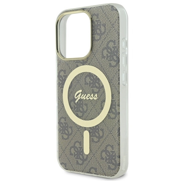 Guess IML 4G MagSafe Case til iPhone 16 Pro Max - Brunt