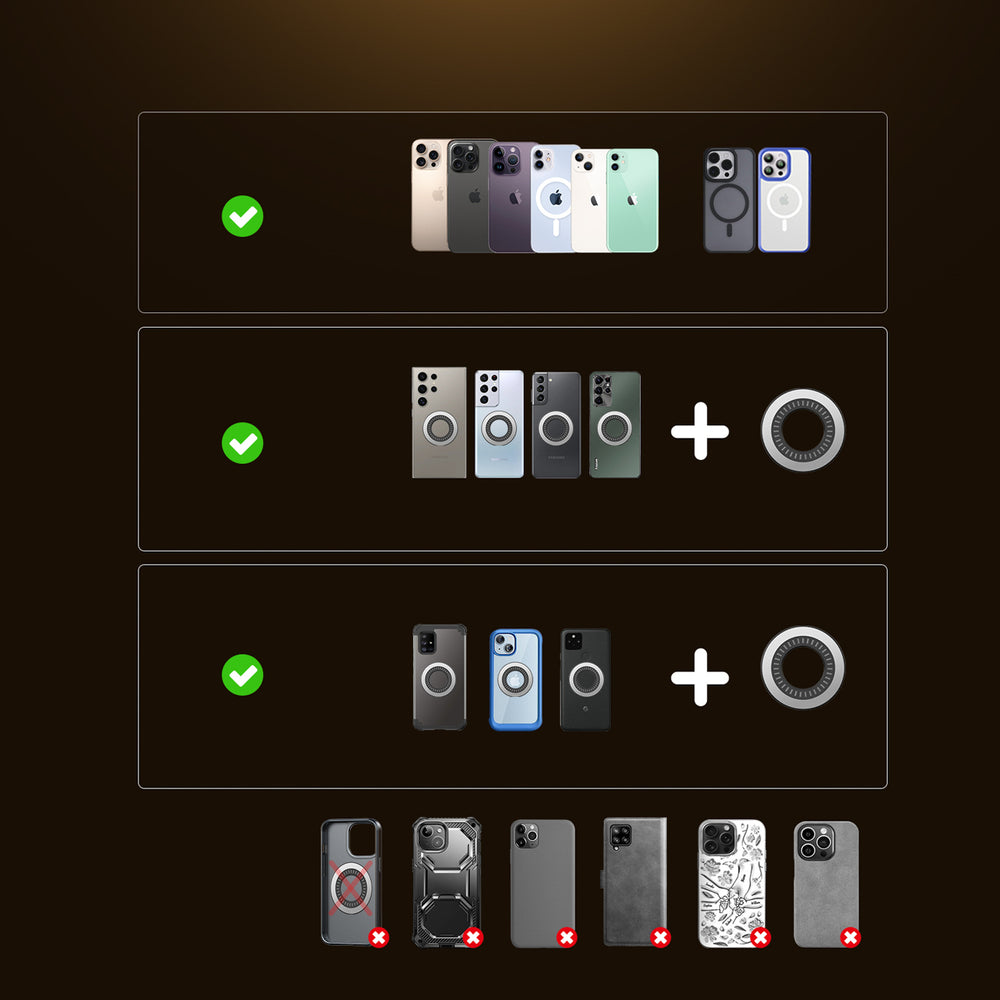 Joyroom JR-ZS505 Magnetisk instrumentbræt Mount Kompatibel med MagSafe - sort