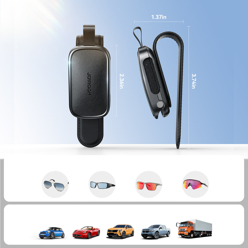 Joyroom JR-ZS511 Sun Visor Holder with Magnetic Clip - Black
