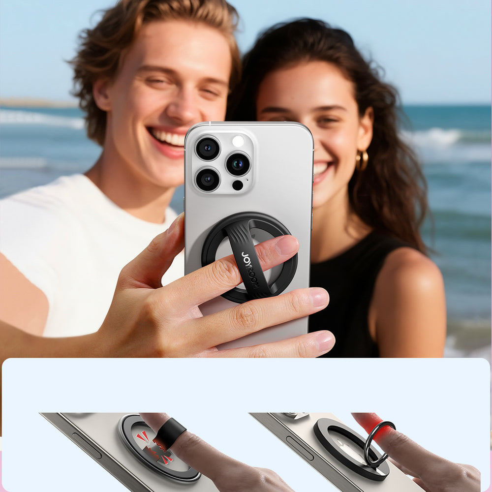 Joyroom JR-ZS500 Magnetisk Ring Kompatibel med MagSafe Holder - sort
