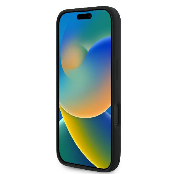 Karl Lagerfeld Silicone Nauble Heads Print MagSafe Case til iPhone 16 - sort