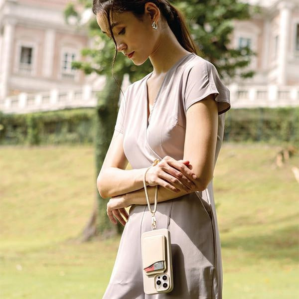 Uniq Coehl Laurel håndrem Telefon Lanyard - Creme