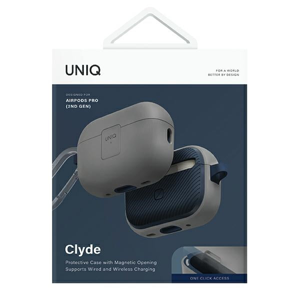Uniq Clyde Lock Case AirPods Pro 2 - Grå-blå