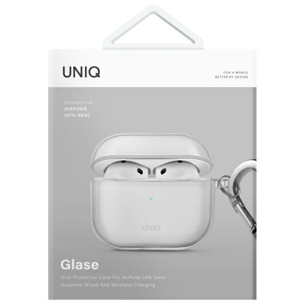 Uniq Glase AirPods 4 Case - gennemsigtig
