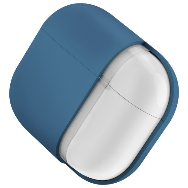 Uniq Nexo AirPods 4 + Ear Hooks Silicone-kasse - blå