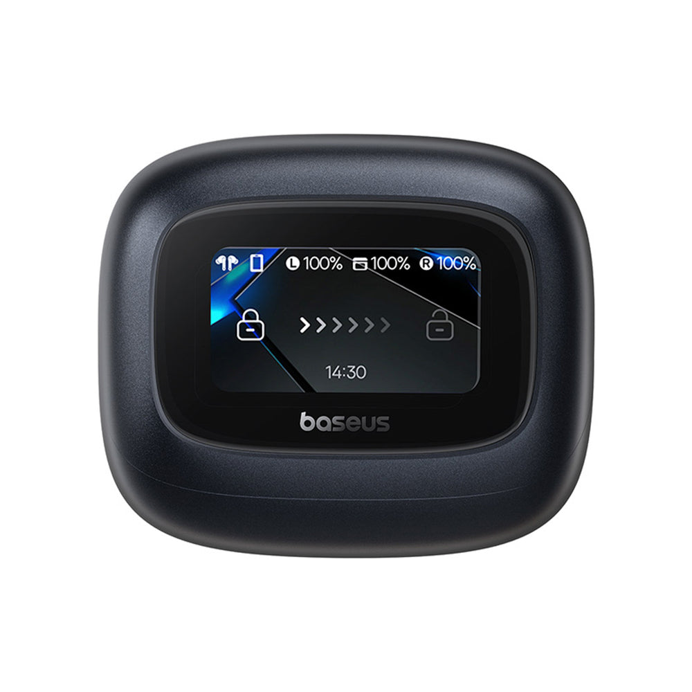 Baseus Bowie M2s Ultra TWS trådløse in-ear hovedtelefoner med interaktiv skærm - sort