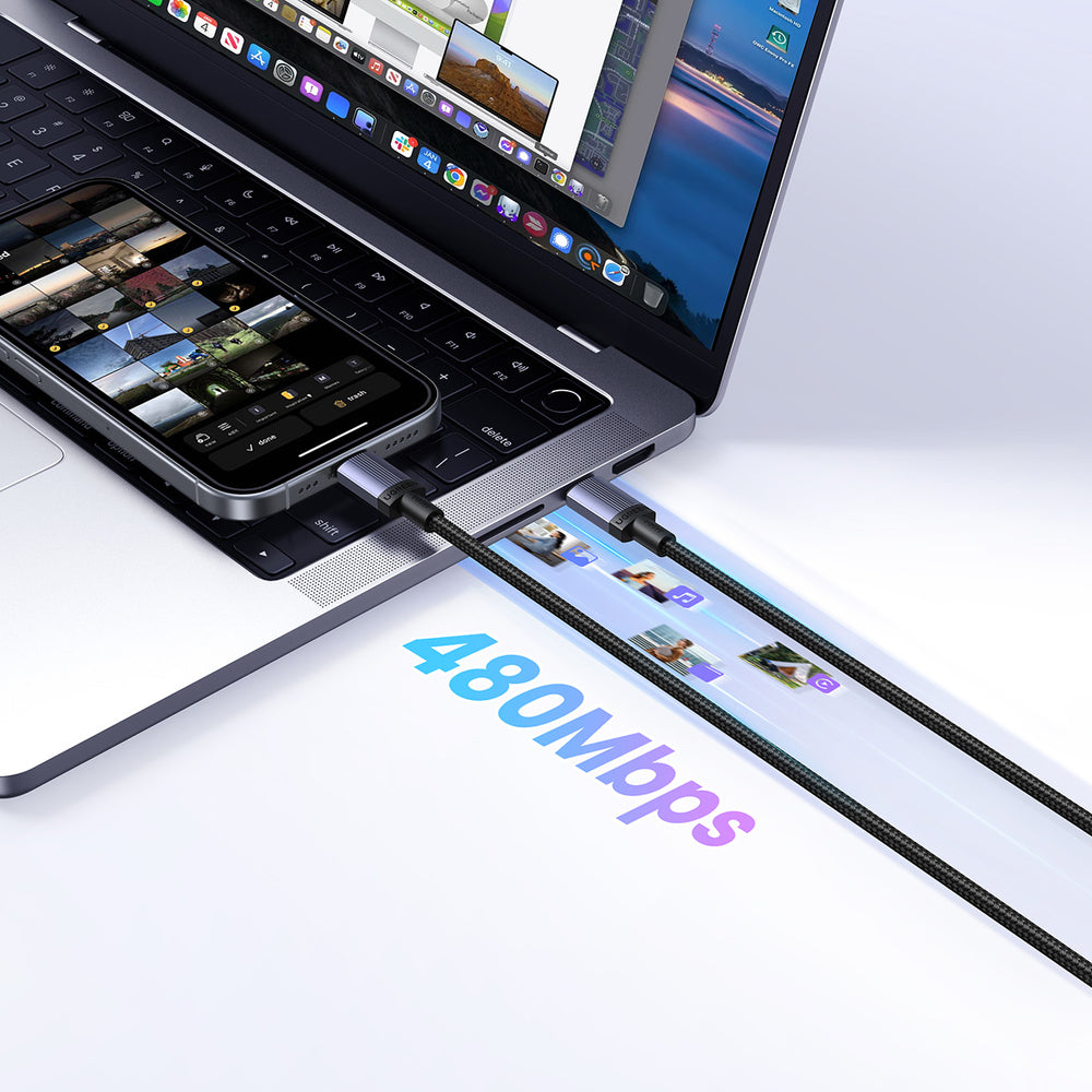 Ugreen USB-C til USB-C PD-kabel 100W 5A 2m - sort