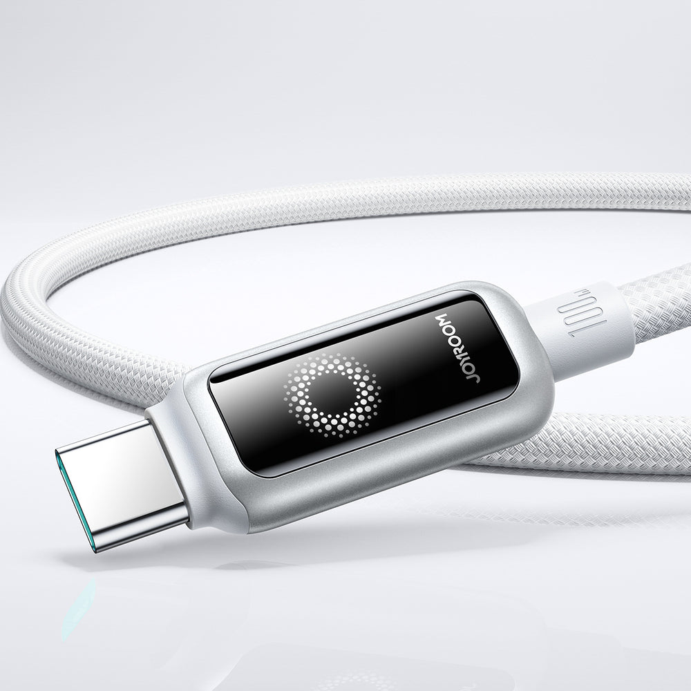 Joyroom S-A55 StarFlight 100W USB-C - USB-C Cable 1.2m - White