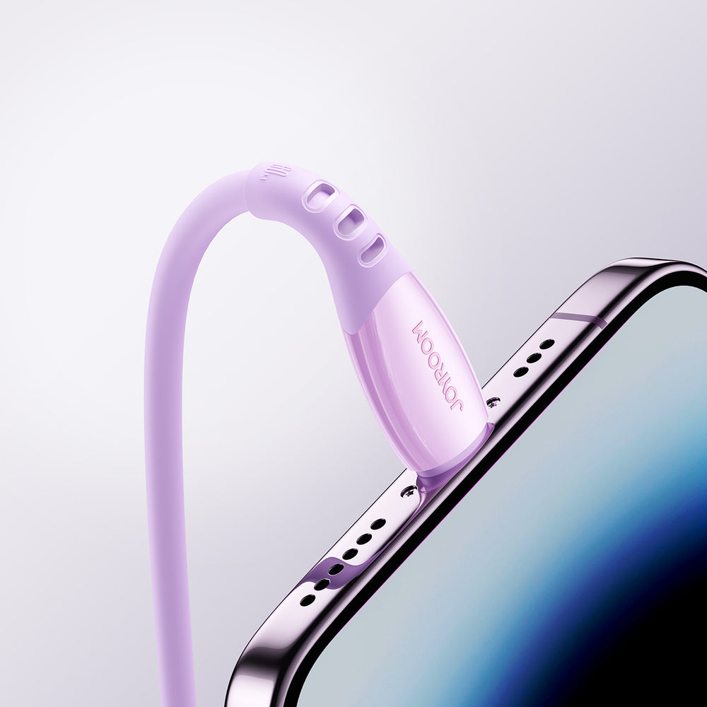 Joyroom S-A59 Vibrant Series 60W USB-C - USB-C-kabel 1,2 m - lilla
