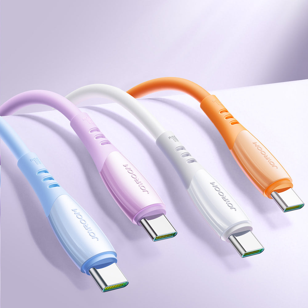Joyroom S-A59 Vibrant Series 60W USB-C - USB-C-kabel 1,2 m - lilla