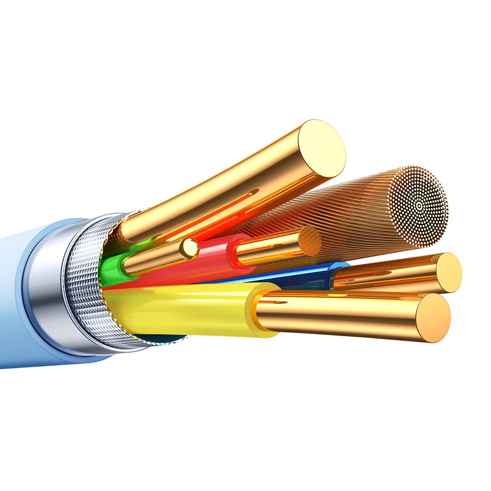Joyroom S-A59 Vibrant Series 3A USB-A - Lightning kabel 1,2 m - blå