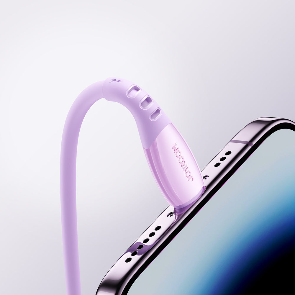 Joyroom S-A59 Vibrant Series 3A USB-A - Lightning kabel 1,2 m - lilla