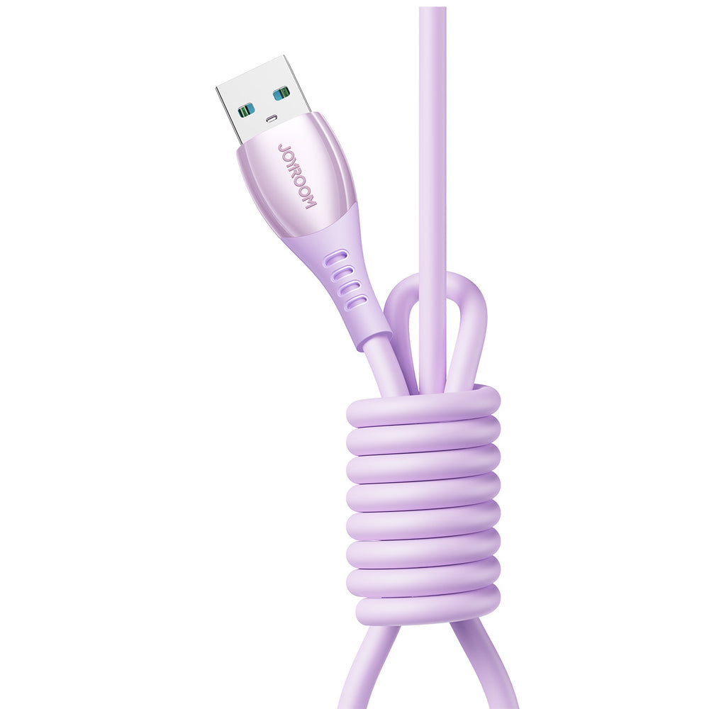 Joyroom S-A59 Vibrant Series 3A USB-A - Lightning kabel 1,2 m - lilla
