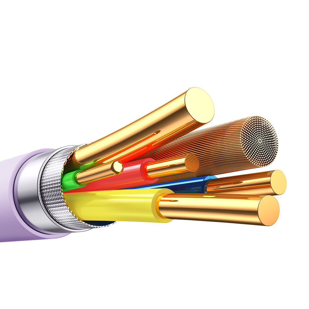 Joyroom S-A59 Vibrant Series 3A USB-A - Lightning kabel 1,2 m - lilla