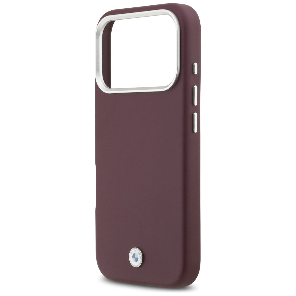 BMW Sign Full Wrapped Metal MagSafe Case til iPhone 17 Pro - Rød