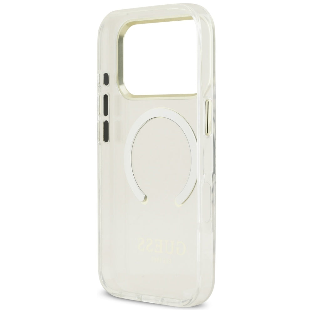 Guess Metal Outline MagSafe-hylster til iPhone 17 Pro - guld