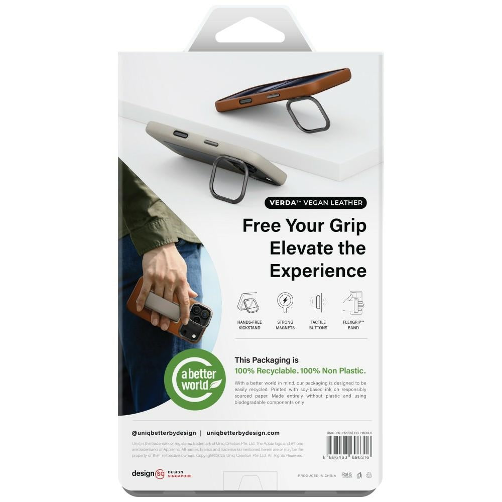 Uniq Heldro Pro Magclick opladningsfodral til iPhone 17 Pro Max - sort