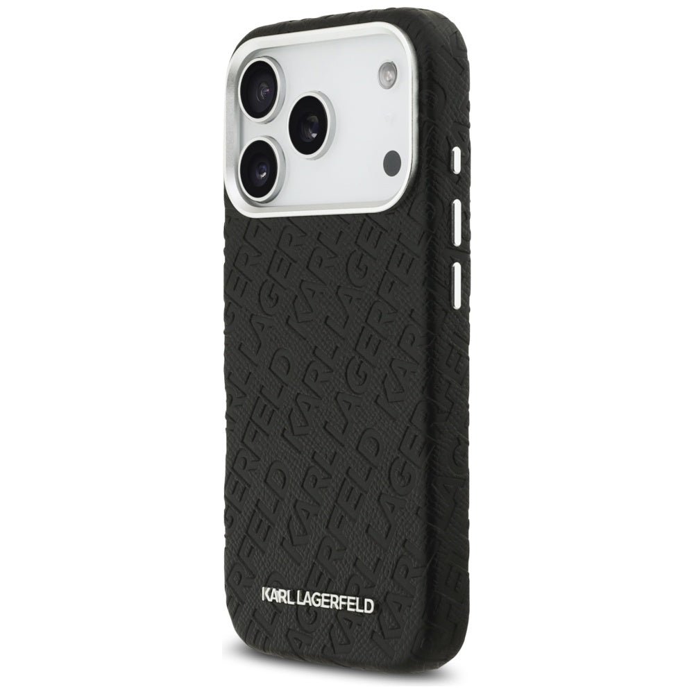 Karl Lagerfeld FW Stemplet Karl MagSafe Case til iPhone 17 Pro - sort