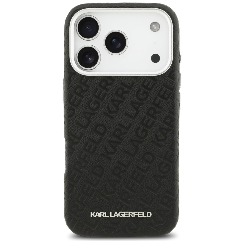 Karl Lagerfeld FW Stemplet Karl MagSafe Case til iPhone 17 Pro - sort