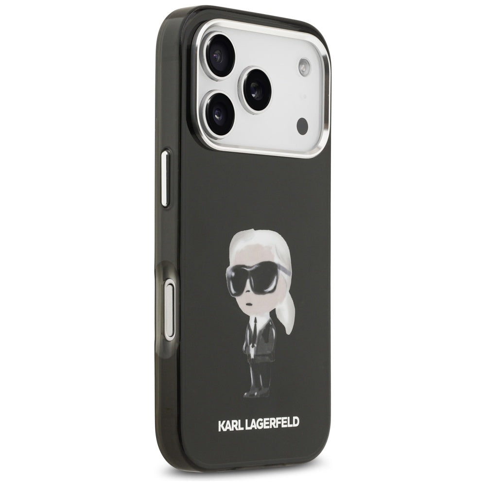 Karl Lagerfeld IML Aquarelle Karl & Logo MagSafe Case til iPhone 17 Pro - sort