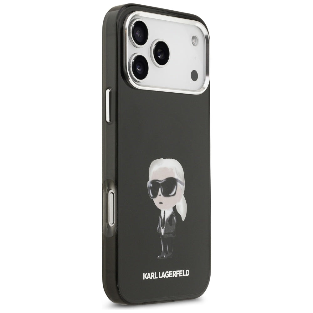 Karl Lagerfeld IML Aquarelle Karl & Logo MagSafe Case til iPhone 17 Pro Max - sort