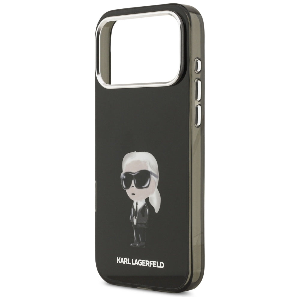 Karl Lagerfeld IML Aquarelle Karl & Logo MagSafe Case til iPhone 17 Pro Max - sort