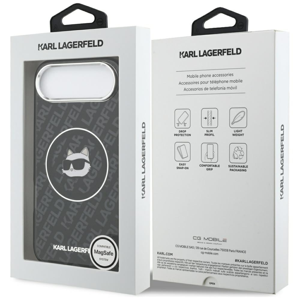 Karl Lagerfeld IML Choupette Head Logo MagSafe iPhone Air Case - sort