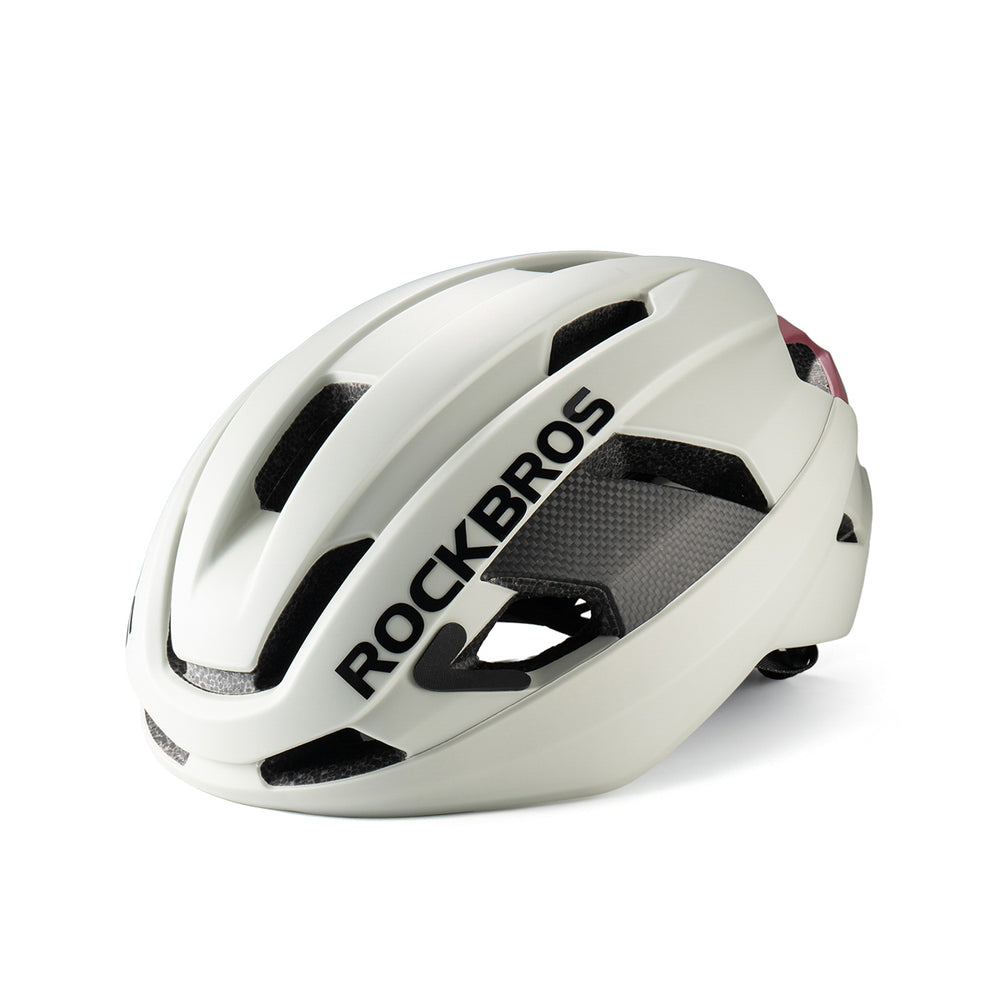Rockbros LK-15 Carbonfiber cykelhjelm 58-62cm - lysgrå